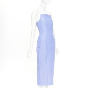 Emilia Wickstead Cloque Strapless Dress
